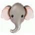 Elephant Head Balloons | Grey | Blue | Pink