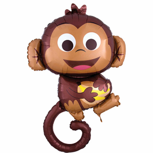 Happy Monkey Foil Shaped Balloon | 40 INCH