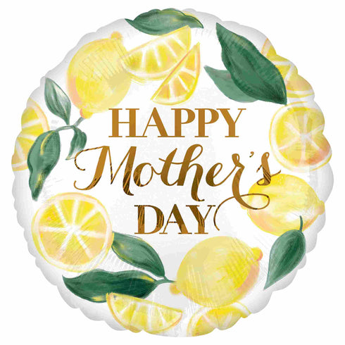 Happy Mother's Day Balloons | Lemons | 18 INCH Round