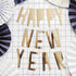 Happy New Year Metallic Gold Paper Banner | Small