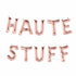 HAUTE STUFF Foil Letter Balloon Banner | Rose Gold | Silver | Rose Gold | Pink | Blue