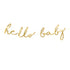 Hello Baby Gold Paper Garland