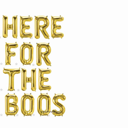 Here For The Boos Halloween Balloon Banner Kit