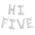 HI FIVE Letter Balloons | Silver | Gold | Rose Gold | Pink | Blue