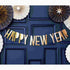 Happy New Year Metallic Gold Paper Banner | Small