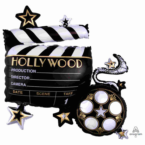 Hollywood Film Balloons | Movie Reel and Clapboard | 30 IN