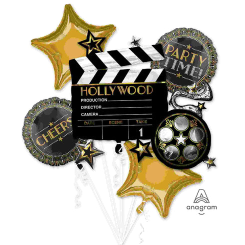 Hollywood Balloon Bouquet | Lights Camera Action | 30 IN