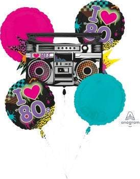 Totally 80's Foil Balloon Bouquet