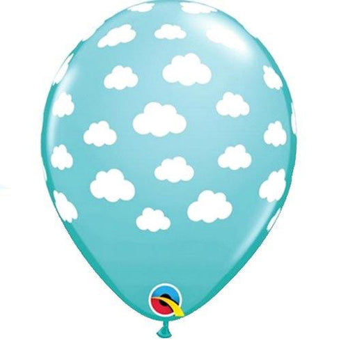 Caribbean Blue Teal Cloud Balloons | 11 Inch | Package 6