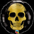 Gold Skull Foil Balloon | 36 INCH