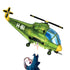 Helicopter Foil Balloons | Camouflage | Green | Red | Blue | 38 INCH