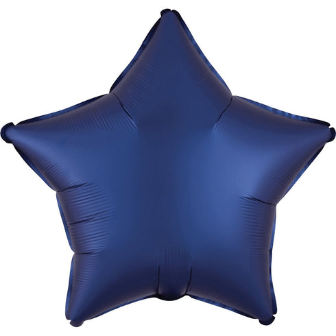 Star Foil Balloon | Navy Satin | 18 INCH