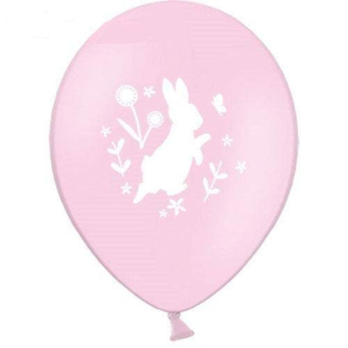 Pastel Pink and Blue Bunny Latex Balloons | Silhouette | 11 Inch