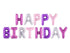 Pastel HAPPY BIRTHDAY Letter Balloon Banner