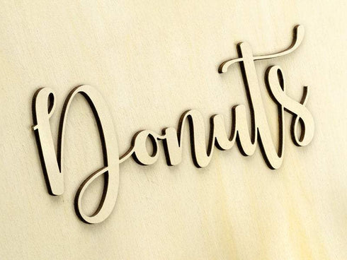 Donut Party Display Stand | Natural Wood