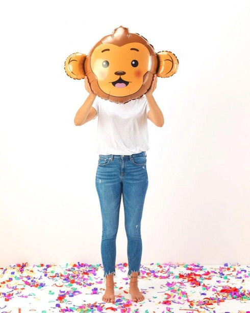 Monkey Head Foil Animal Balloons | 26 INCH (92cm)