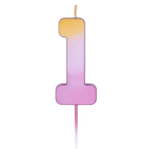Happy Birthday Rose Gold Ombre Birthday Candles