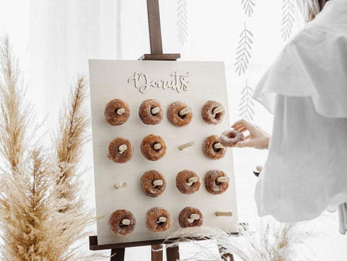 Donut Party Display Stand | Natural Wood