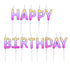 Tall Rose Gold Ombre Birthday Candles | Package 12