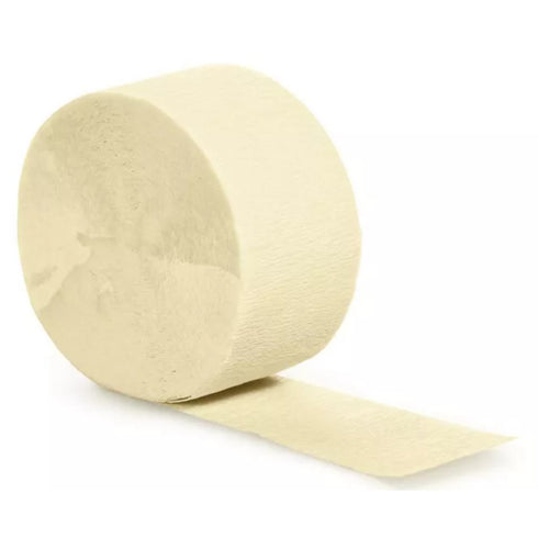 Ivory Crepe Paper Party Streamers | 81'
