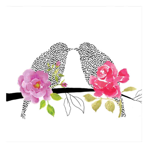 Love Birds Paper Napkins | 6.5 INCH | Set 20