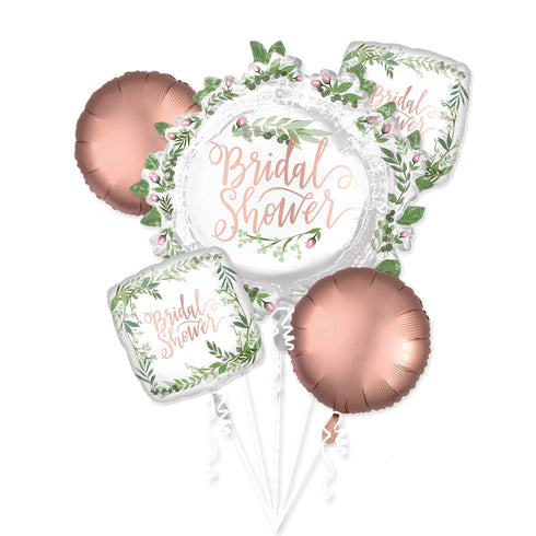 Love and Leaves Floral Bridal Shower Balloon Bouquets | Set 5