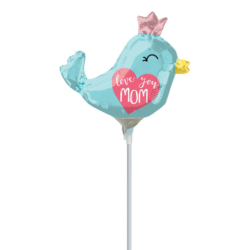 Love You Mom Bird Balloons | 11 INCH