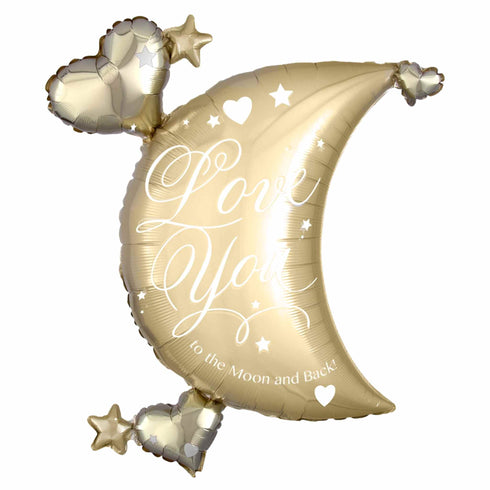 Love You To The Moon And Back Foil Balloons | 32 INCH