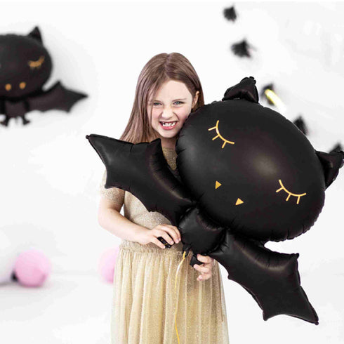 Matte Black Bat Halloween Balloon | 31 INCH
