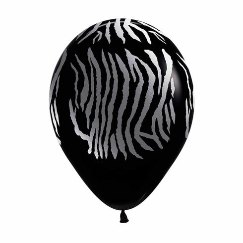 Zebra Stripes Animal Print Latex Balloons | 6 INCH or 12 INCH | Package 6