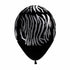 Zebra Stripes Animal Print Latex Balloons | 6 INCH or 12 INCH | Package 6