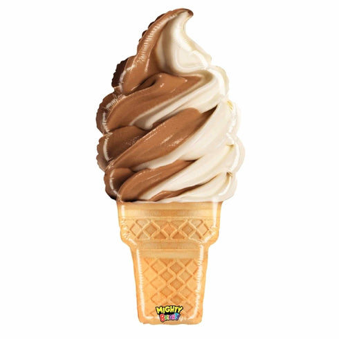 Mighty Swirl Ice Cream Cone Balloons | 35 INCH