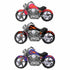 Motorcycle Foil Balloon | 45 INCH | Black | Blue | Copper | Pink