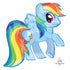 My Little Pony Balloons - Rainbow Dash - 28 Inch