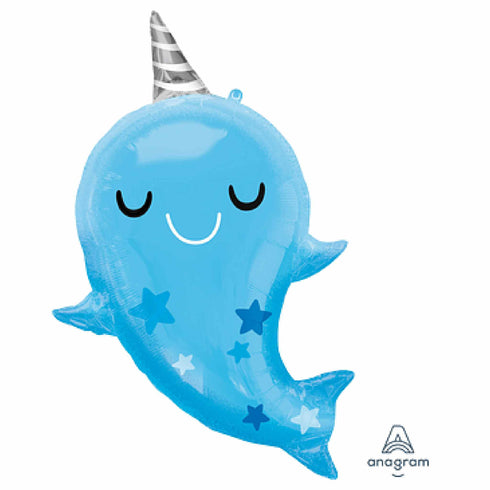 Baby Narwhal Balloon | 30 INCH
