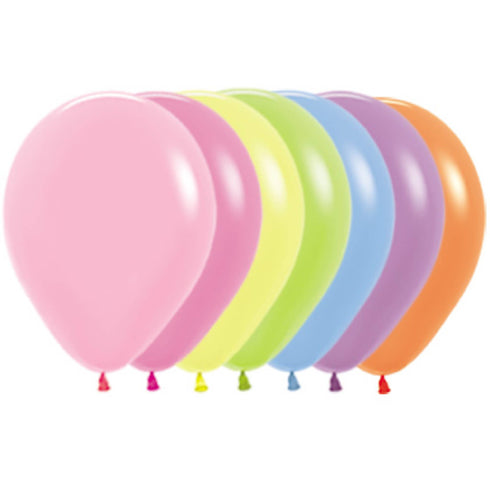 Neon Mix Latex Balloons | 11 INCH | Package 25