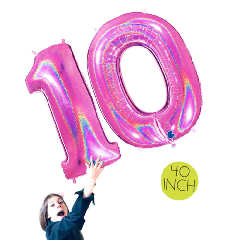Number 10 Balloons | 40 INCH | 26 Colors