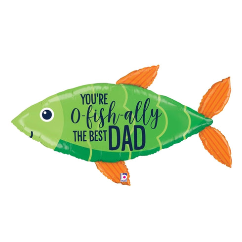 The Best Dad Fish Balloon | 38 INCH