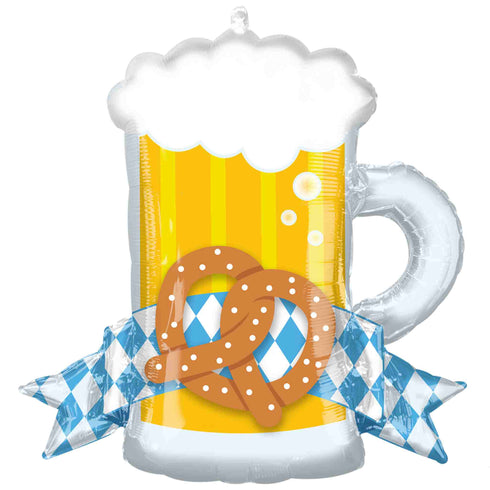 Oktoberfest Beer with Pretzel Balloons | 26 INCH Octoberfest