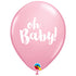 Pink Oh Baby Latex Balloons | 11 Inch | Package 6