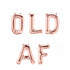 Old AF Balloon Banner | Silver | Gold | Rose Gold | Pink | Blue