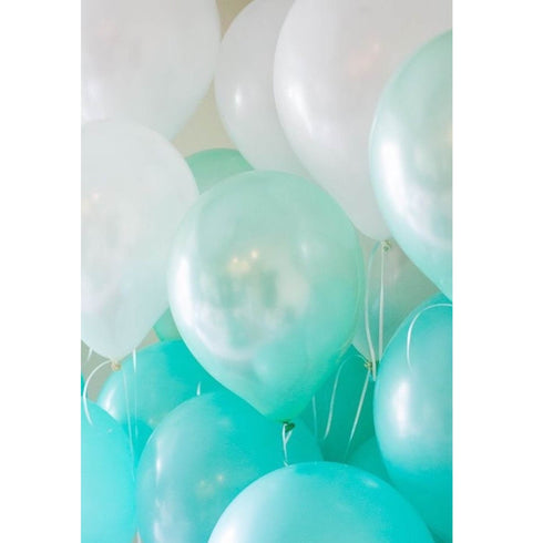 Robin's Egg Blue Teal Ombre Latex Balloon Mix