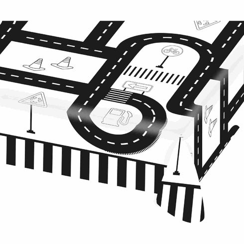 On The Road Party Supplies | Paper Tablecloth