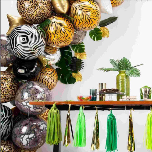 Tiger Animal Print Orbz® Balloons | 15 INCH