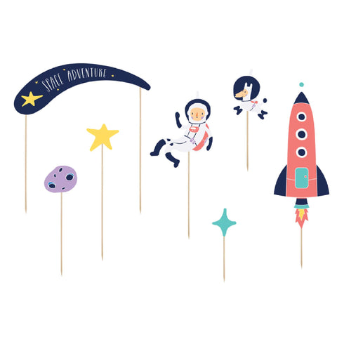 Space Party Cupcake Toppers | Set 7