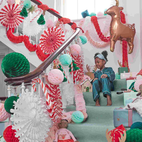 Oval Honeycomb Garland Decorations | Various Colors