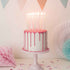 Pastel Birthday Party Cake Candles | 5 INCH