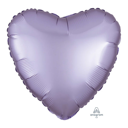 Satin Luxe™ Pastel Lilac | Heart Foil Balloons | Anagram | 18 Inch