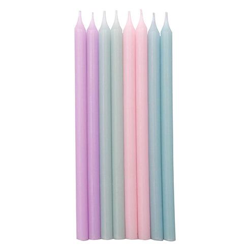 Pastel Birthday Party Cake Candles | 5 INCH