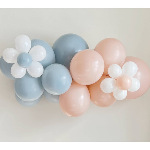 Latex Balloon Garland | Pastel Blue and Pink